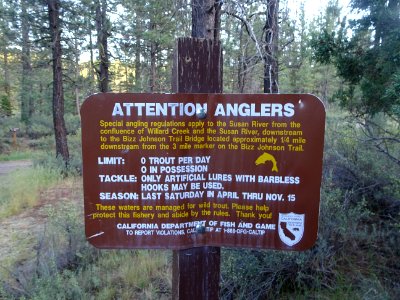 Sign at Devil's Corral Trailhead photo
