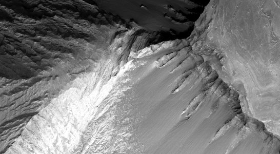 Slopes in Melas Chasma photo
