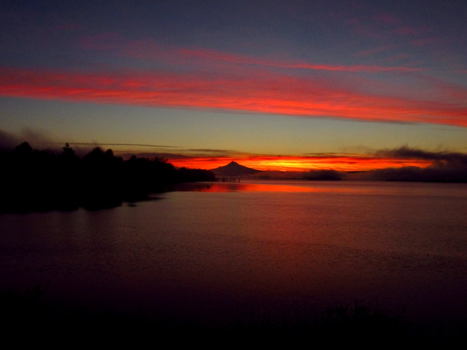 Sunrise at Columbia River in Vancouver, WA