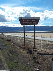 Sign for California Desert Conservation Area photo