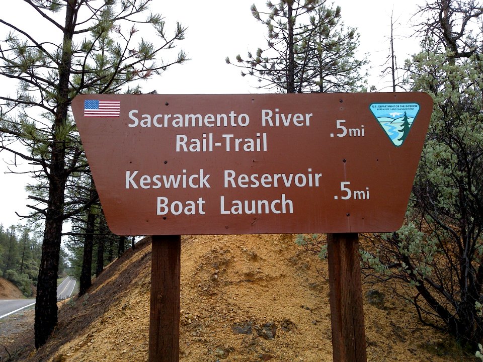 Sign for Sacramento River Rail-Trail