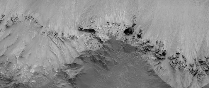Possible Clays on the Southwest Rim of Hale Crater photo