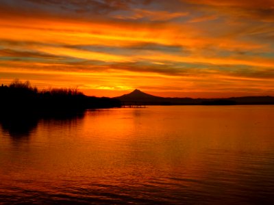 Sunrise at Columbia River in Vancouver, WA