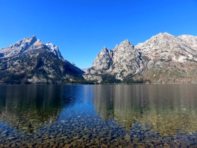 Jenny Lake at Grand Teton NP in Wyoming photo