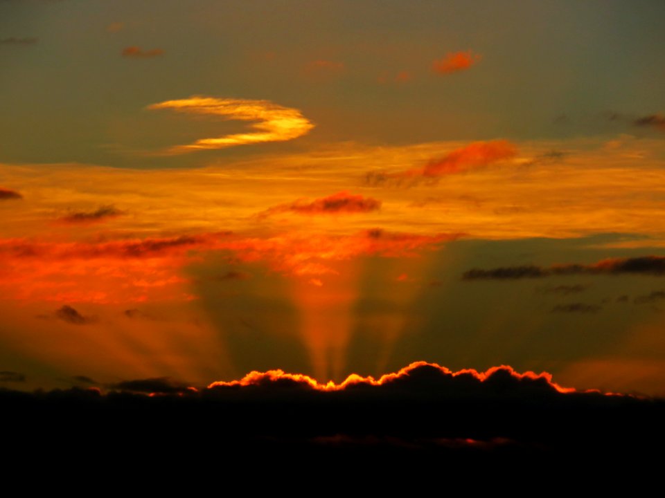 Sunset at Columbia River in Vancouver, WA