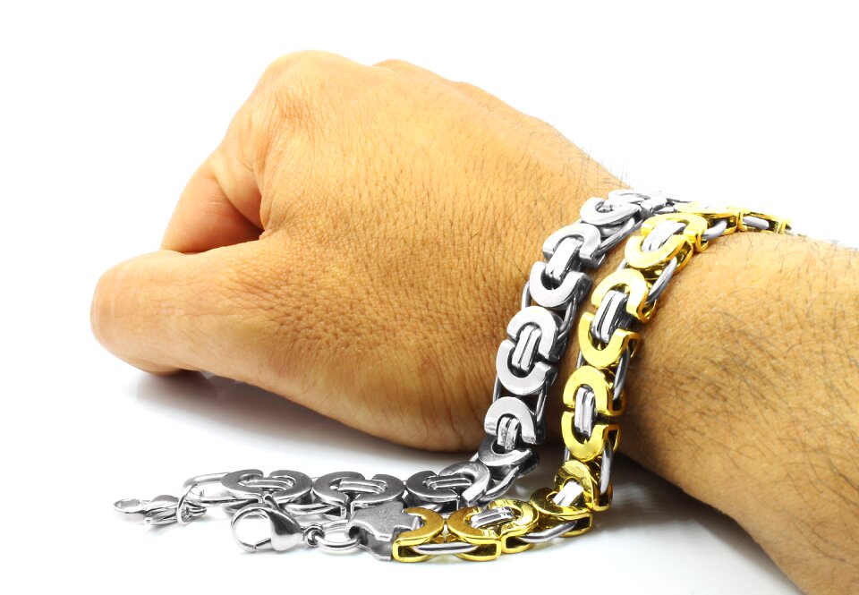 Bracelet steel gold