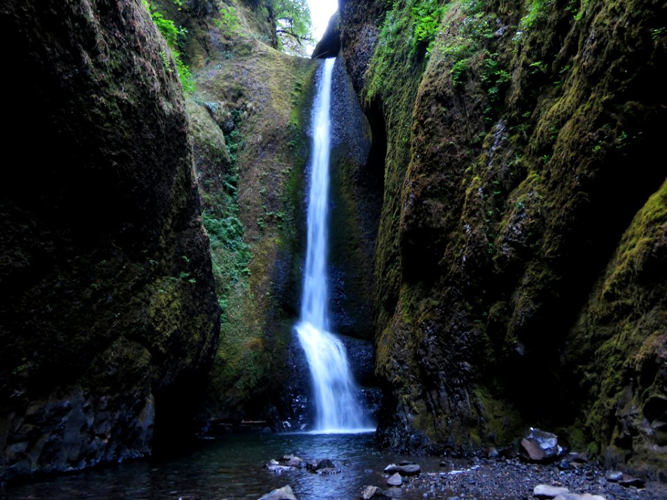 Oneonta Gorge Falls in Oregon