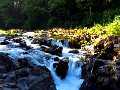 Moulton Falls Park at Lewis River in WA