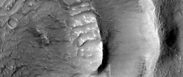 Bedrock in an Impact Crater