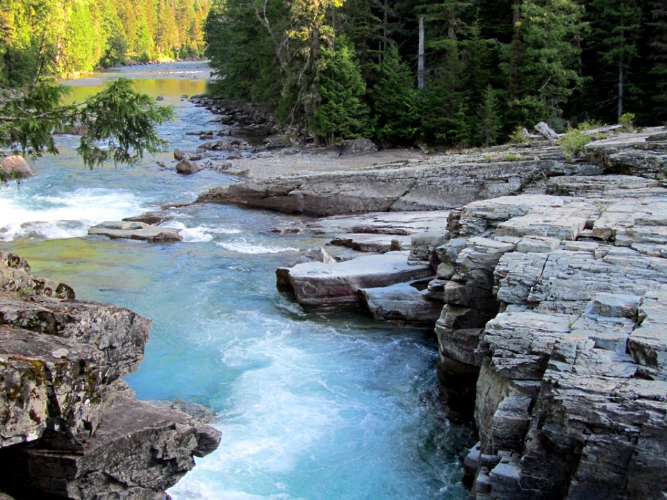 Flathead River at Glacier NP in MT