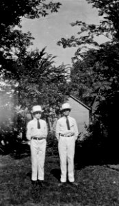 Two Hatted Young Men photo