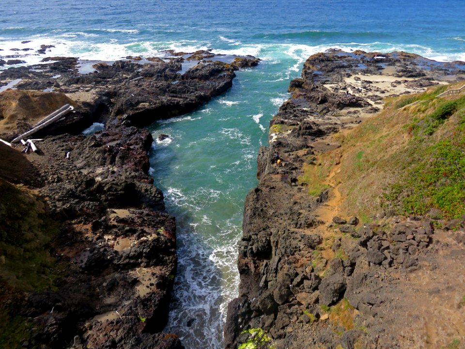 Cook's Chasm at Cape Perpetua in Oregon