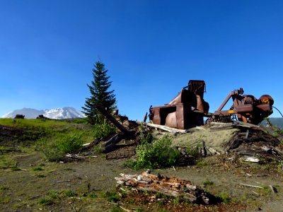 Logging Equipment at Mt. St. Helens NM in Washington