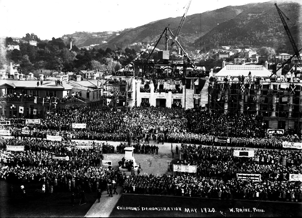 41; Children's demonstration for the Royal Visit of the Prince of Wales - May 1920