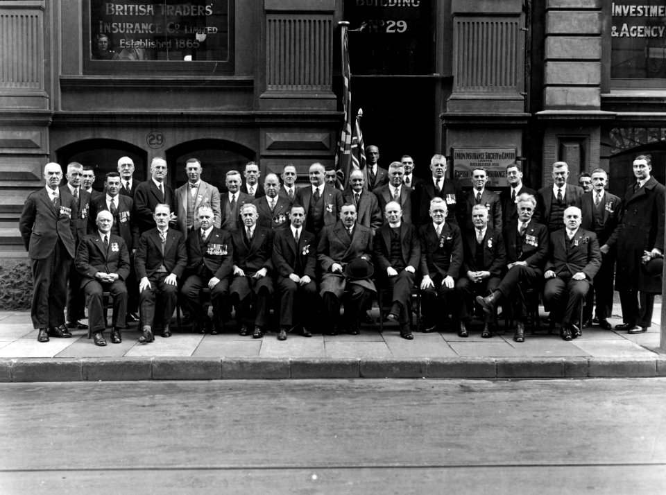 125; Group photograph, New Zealand South Africans Veterans Association meeting - Aug 1935
