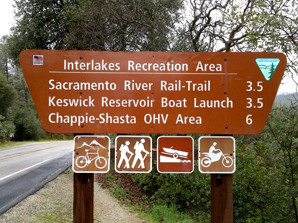 Sign for the Interlakes Recreation Area