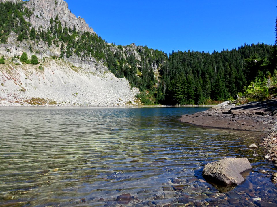 Eunice Lake at Mt. Rainier NP in Washington