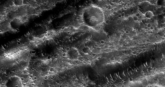 Ridges inside Kasei Valles photo