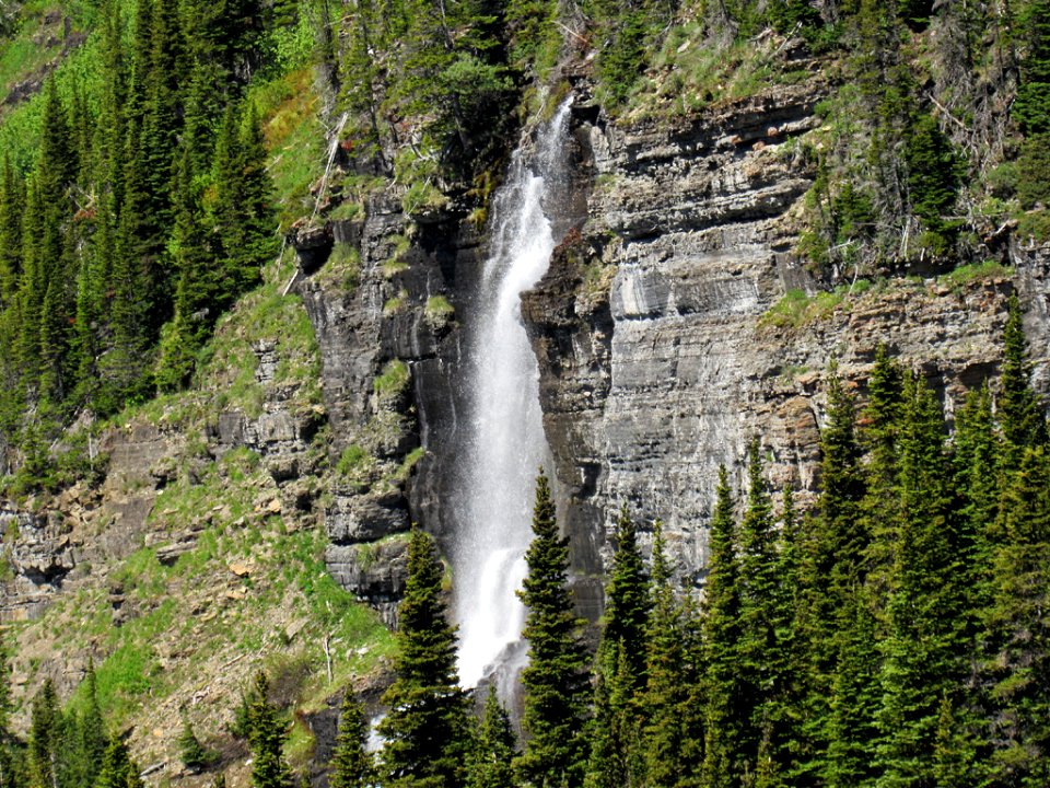 Waterfall at Glacier NP in Montana