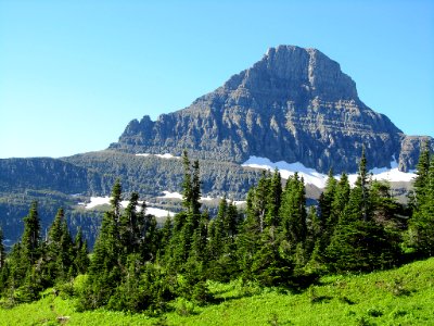 Reynolds Mountain at Glacier National Park in MT photo