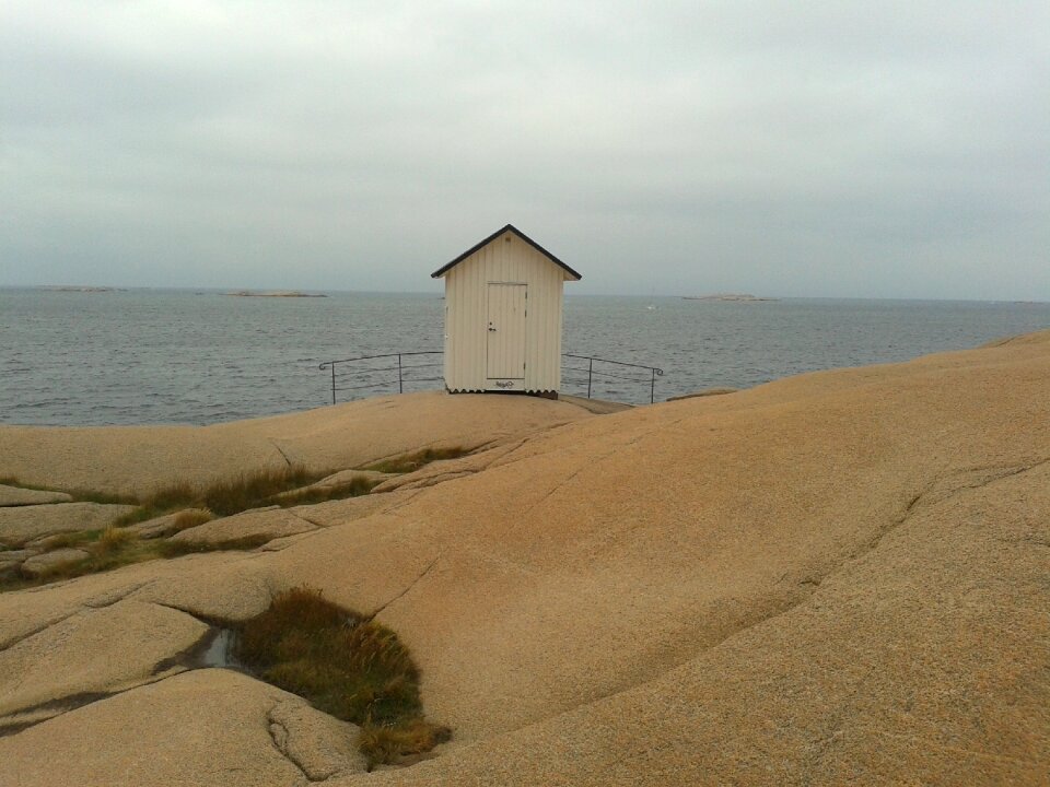 Seaside holidays grey day