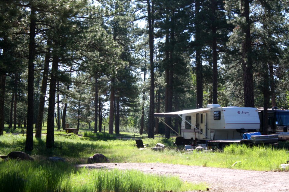 Fifth Wheel RV Trailer camping