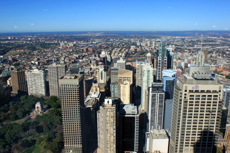 City view skyscraper view