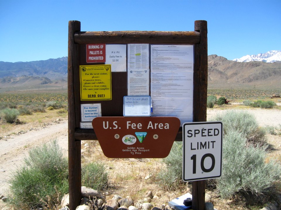 Sign at Pleasant Valley Campground