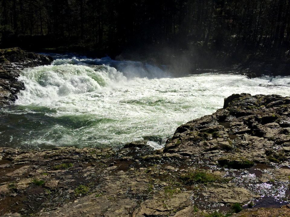 Lucia Falls Park at Lewis River in Washington