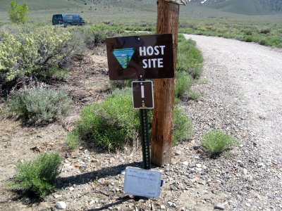 Signs at Crowley Lake Campground