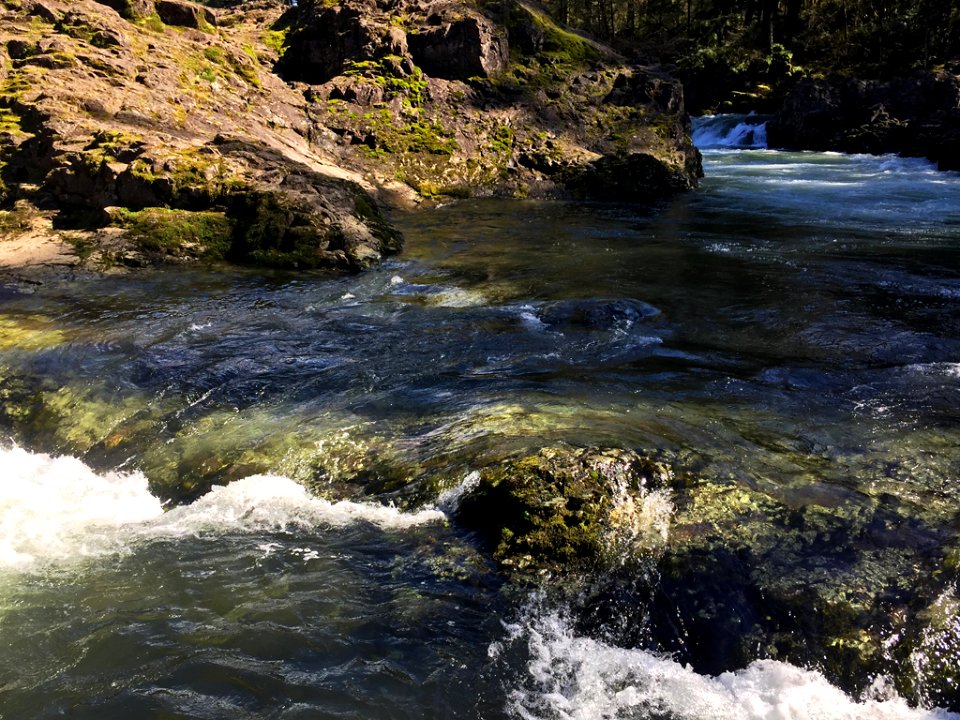 Lucia Falls Park at Lewis River in Washington