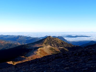 Burroughs Mt. Trail at Mt. Rainier NP in WA