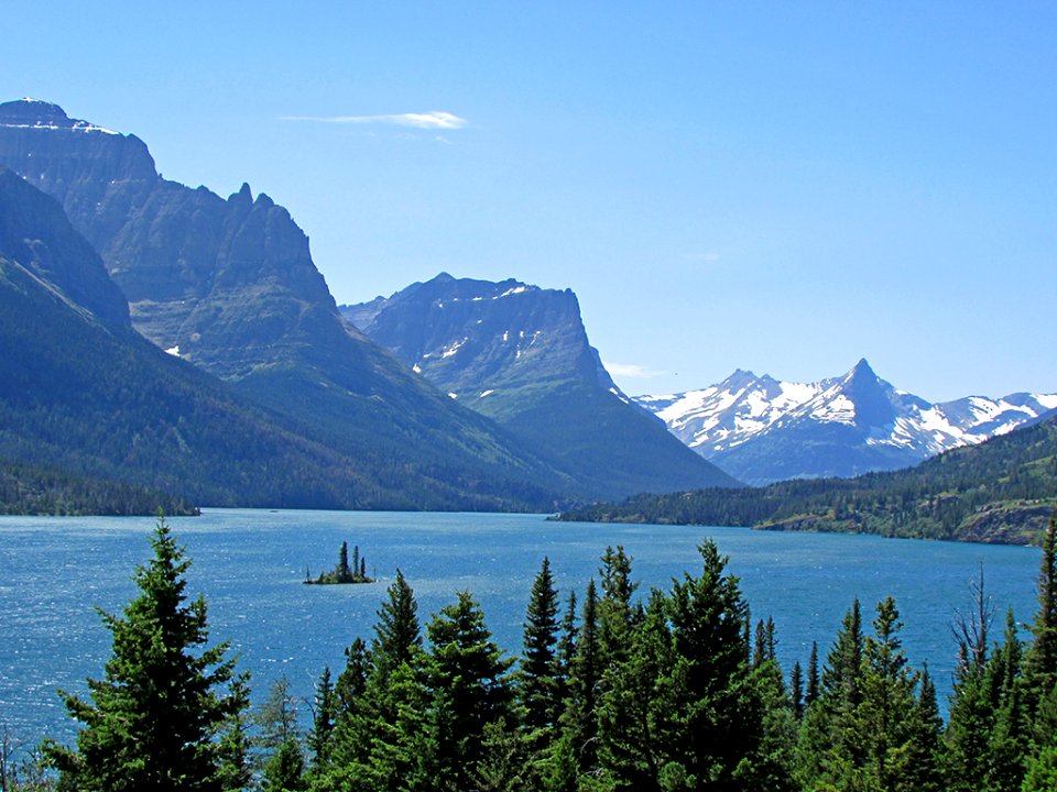 St. Mary Lake at Glacier NP in MT