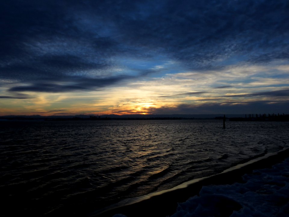 Sunrise at Columbia River in Vancouver, WA