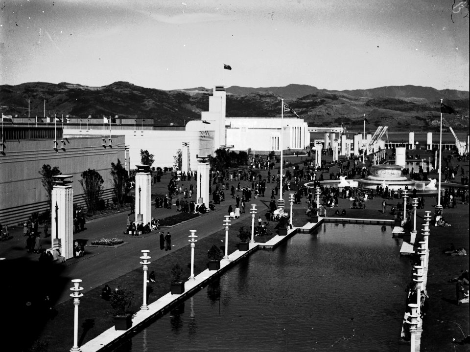 119; Centennial Avenue looking towards the main gates, Centennial Exhibition - Circa 1940