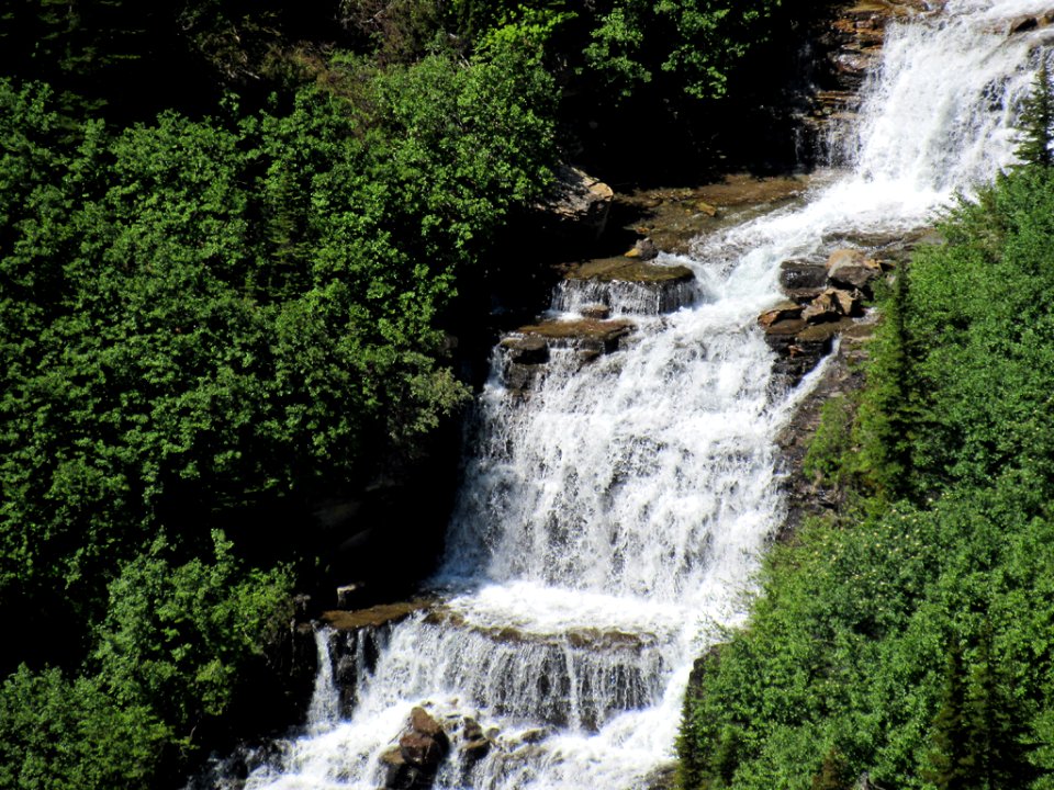Waterfall at Glacier NP in Montana