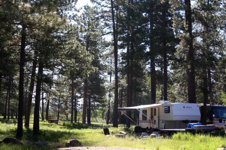 Fifth Wheel RV Trailer camping