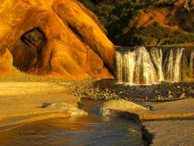 Hug Point at Pacific Coast in OR