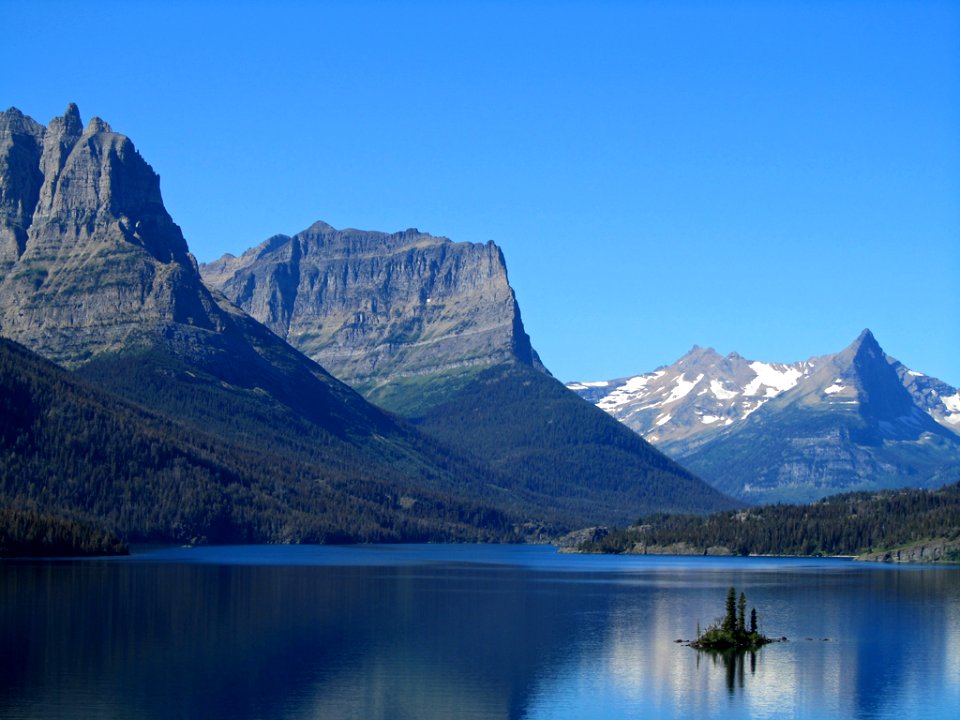 St. Mary Lake at Glacier NP in MT