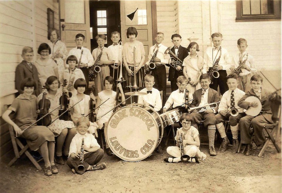 Grade school band at Louviers, Colorado, USA