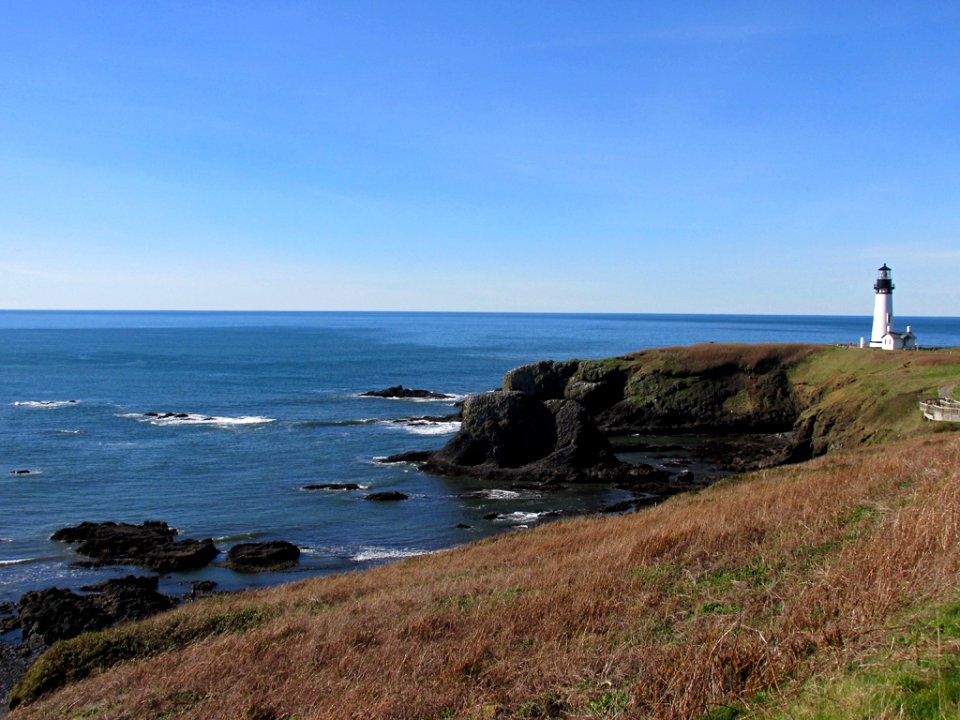 Lighthouse at Yaquina Head in OR