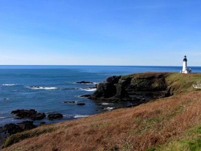 Lighthouse at Yaquina Head in OR
