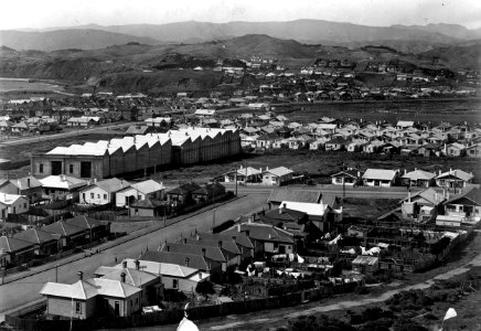 70; Elevated view of Kilbirnie and Tram Sheds - 1920s