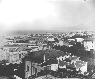 31; Lambton Reclamation, elevated view of Lambton from Talavera Terrace - Circa 1890 - Glass Plate Negative