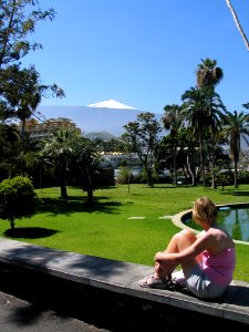 Mount Teide from Parque Taoro, Puerto de la Cruz