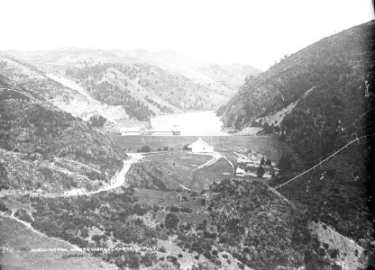 46; Wellington Waterworks - Karori Gully - Circa 1901 - Glass Plate Negative