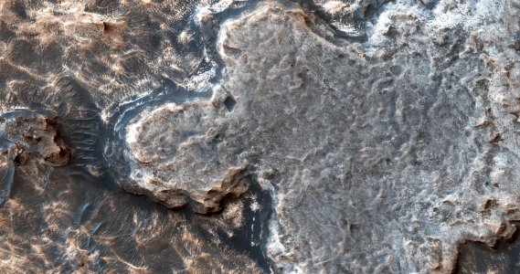 Inverted Terrain near the Meridiani Region