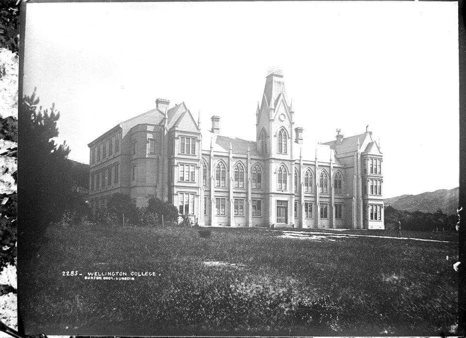 27; Wellington College - Circa 1890 - Glass Plate Negative