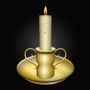 Candle and Holder photo