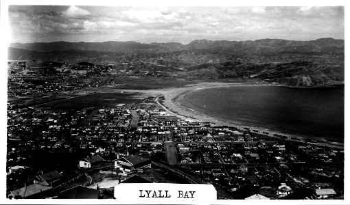 314; Elevated view of Lyall Bay - Circa 1935